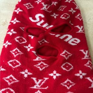 Luxury Red Patterned Face Mask